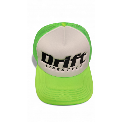 DRIFT LIFESTYLE TRUCKER sapka, neonzöld